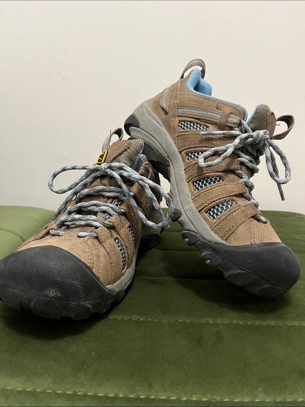 Keen Women's Brown and Light Blue Trail Shoes